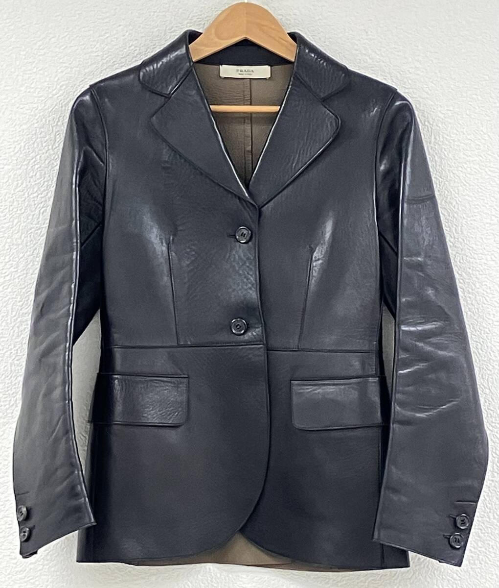 2026年最新】Yahoo!オークション -プラダ レザー ジャケットの中古品