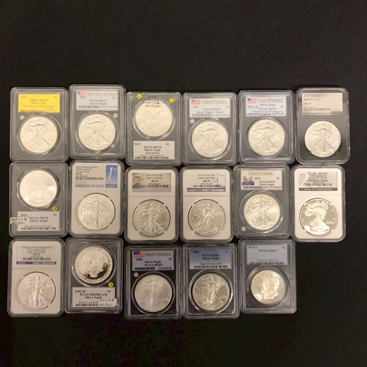 Yahoo!オークション -「イーグル銀貨 pcgs」(硬貨) (貨幣)の落札相場