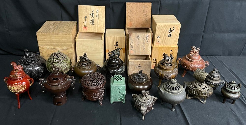 Yahoo!オークション -「香炉 獅子」(銅製) (金属工芸)の落札相場・落札価格