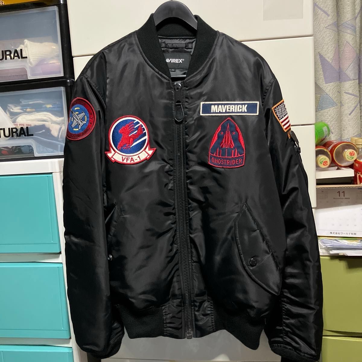 AVIREX M トップガン TOPGUN TOP GUN 長渕剛 MA-1 フライトジャケット