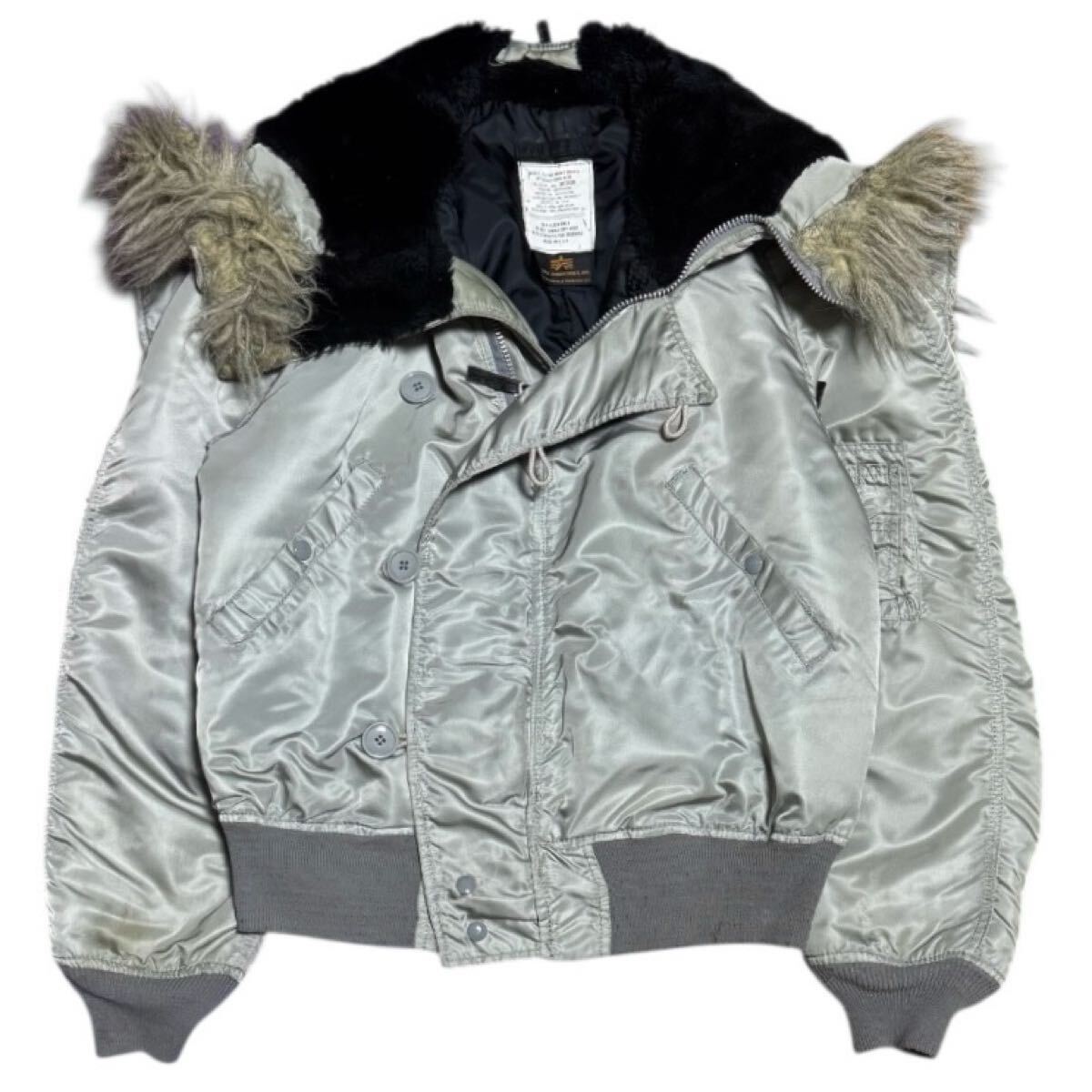 稀少色シルバー ALPHA INDUSTRIES 90s USA製 CWU-45P フライト
