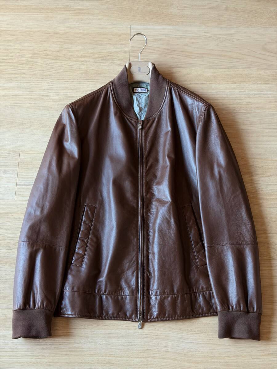 Yahoo!オークション -「brunello cucinelli レザージャケット」の落札