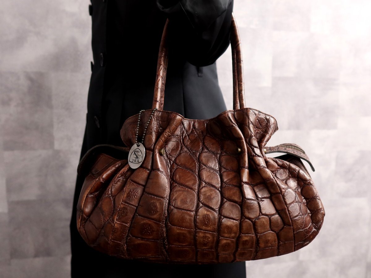 Yahoo!オークション -「genuine crocodile」(レディースバッグ) の落札