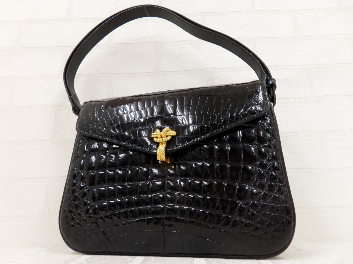 Yahoo!オークション -「genuine crocodile」(レディースバッグ) の落札