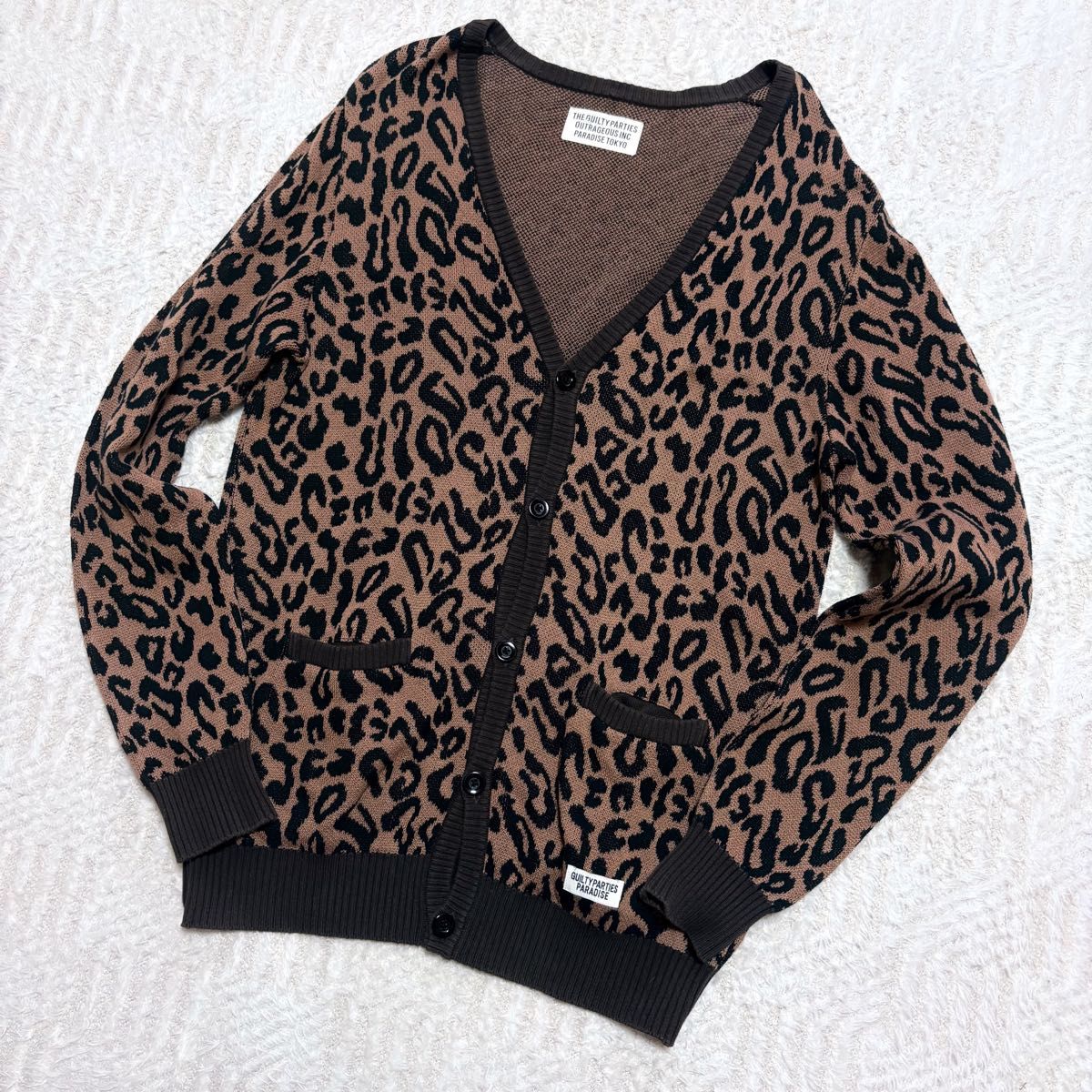 WACKO MARIA /ワコマリア』 LEOPARD MOHAIR CARDIGAN モヘア