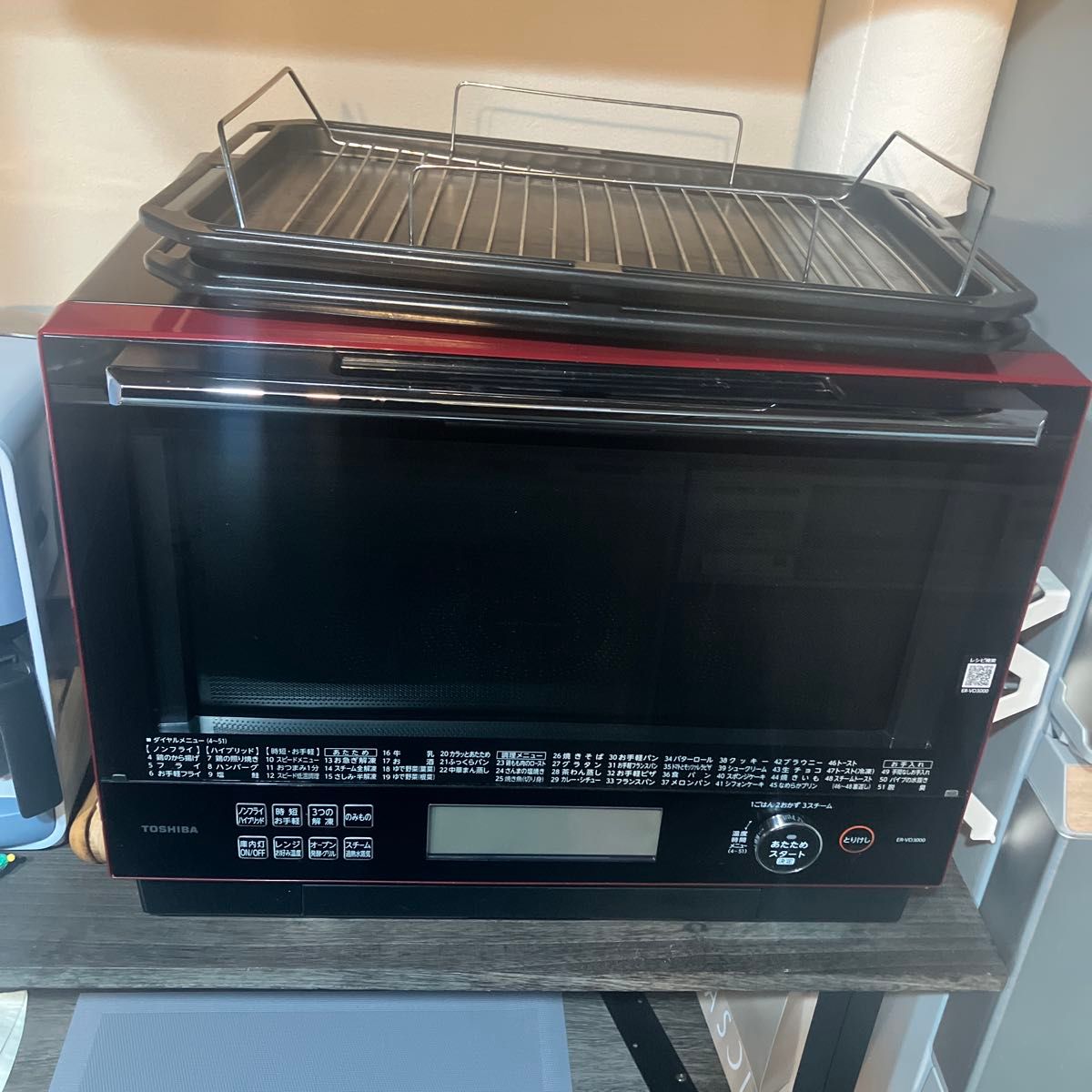 東芝 オーブンレンジ 石窯ドーム付属品 天板 角皿 焼き網 ER-SD3000