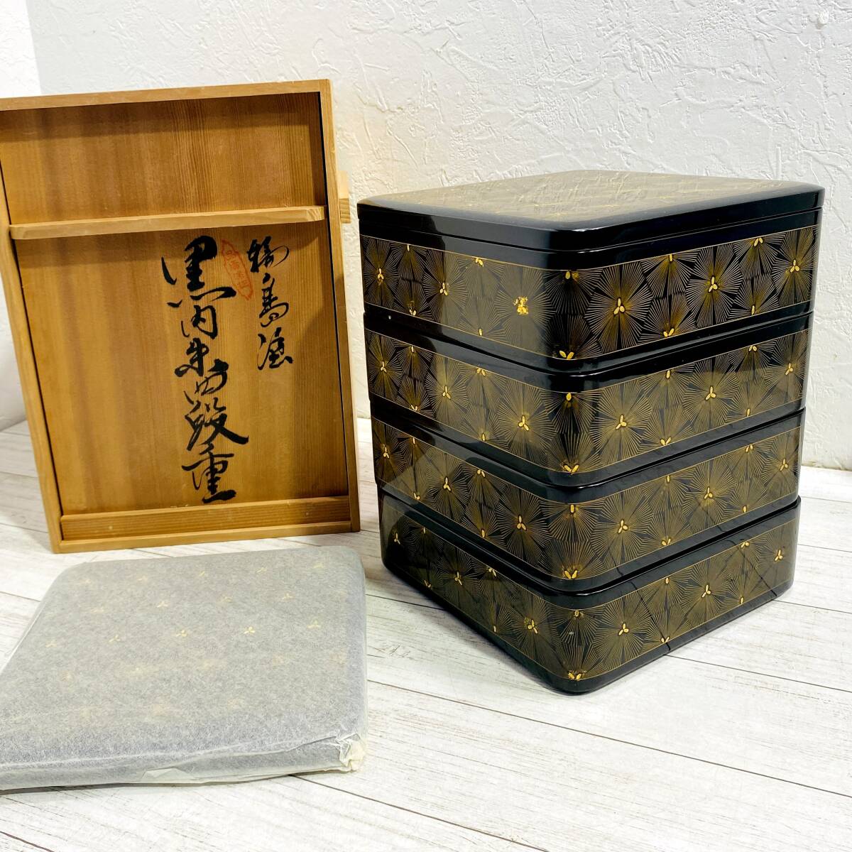 Yahoo!オークション -「輪島塗 重箱 未使用」(漆芸) (工芸品)の落札