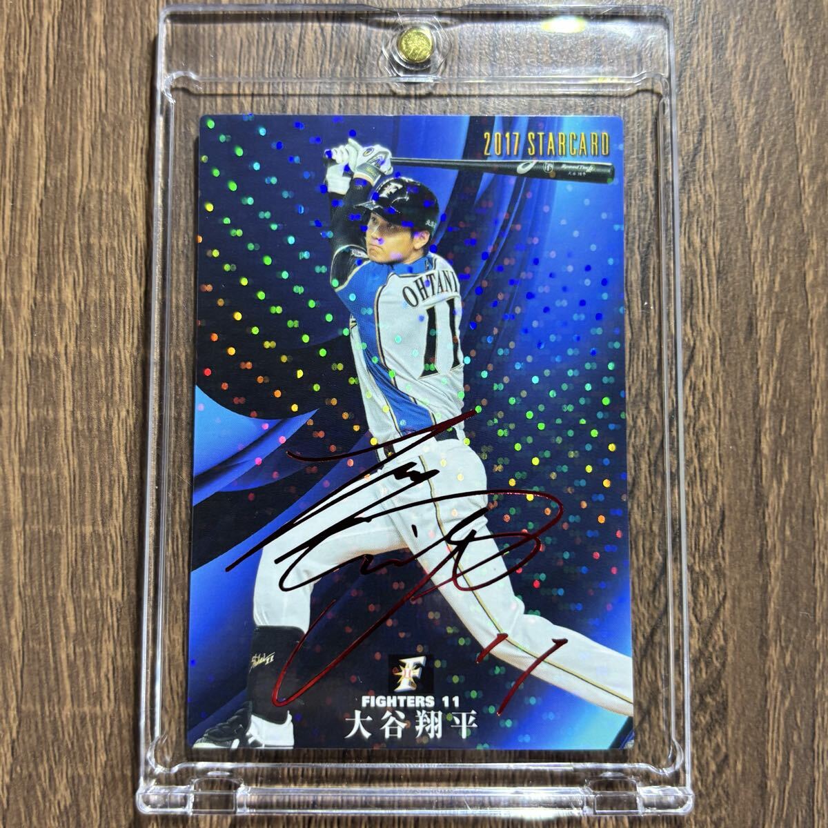 プロ野球チップス カード 2017 大谷翔平 サイン 赤箔 傷あり｜Yahoo
