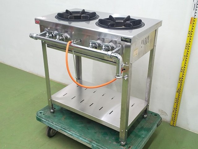 Yahoo!オークション -「マルゼン業務用2口ガスコンロ」(店舗用品) の