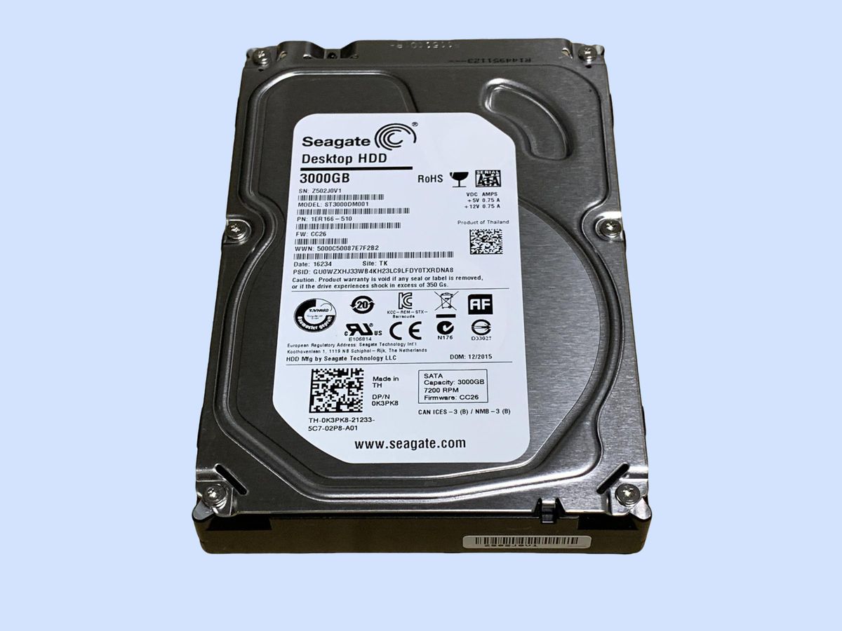 SEAGATE BarraCuda 3TB HDD 使用時間3086H 正常動作品｜Yahoo!フリマ