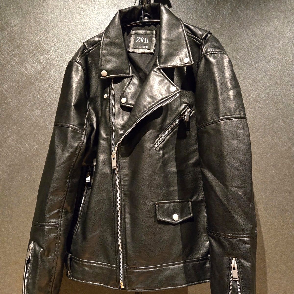 ZARA ザラ リアルレザー 本革 レザー ライダースジャケット新品未使用