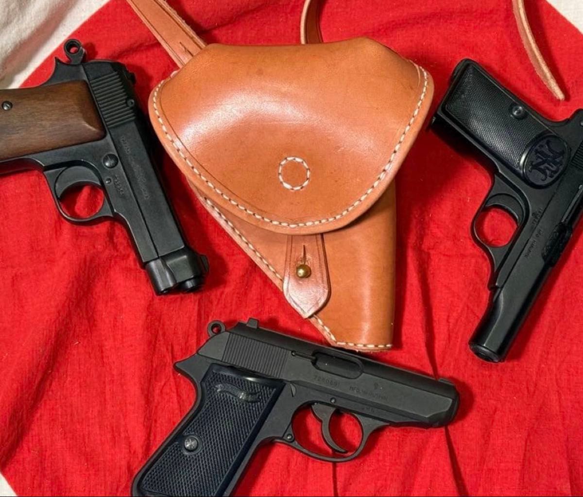 日本軍 陸海軍将校用 コルト 32オート(コルトM1903）用拳銃嚢