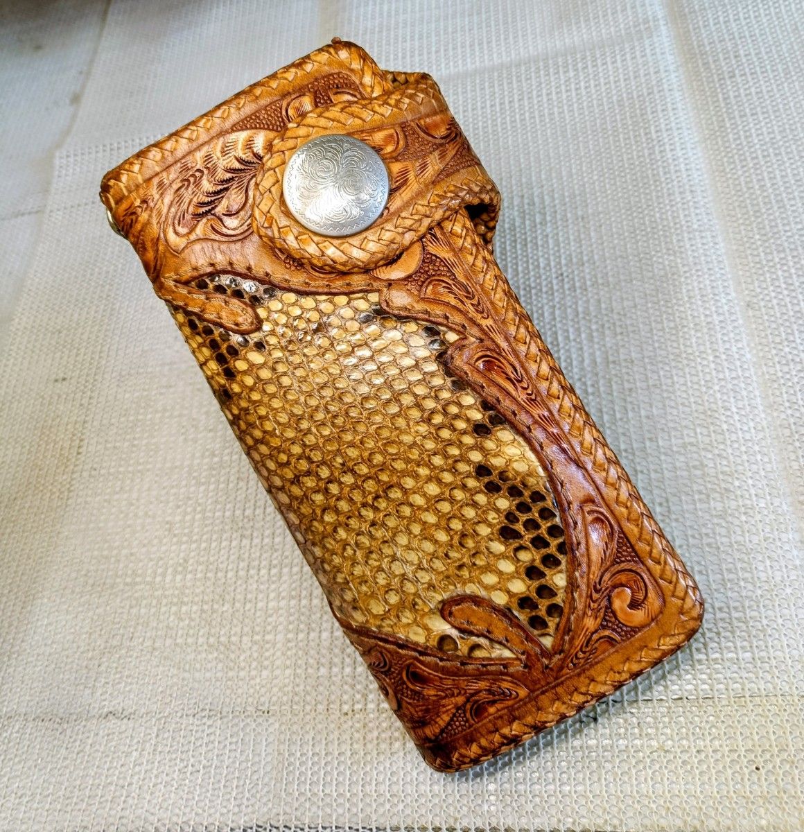 ポークチョップ PORKCHOP × 福祿壽 NEW BIKER WALLET ピッグレザー