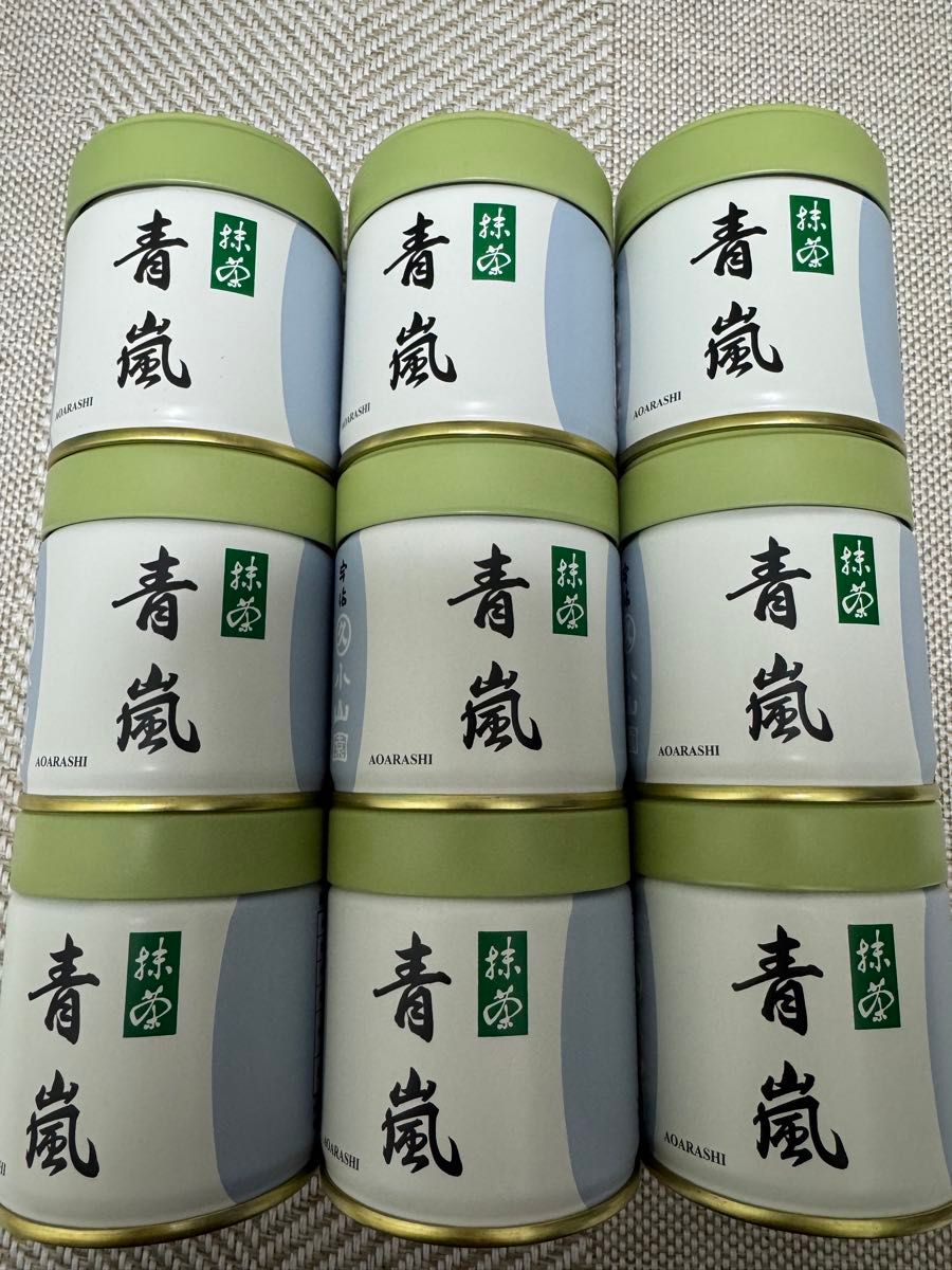 宇治 丸久小山園 抹茶 青嵐40g缶【6缶セット】賞味期限2026年9月以降