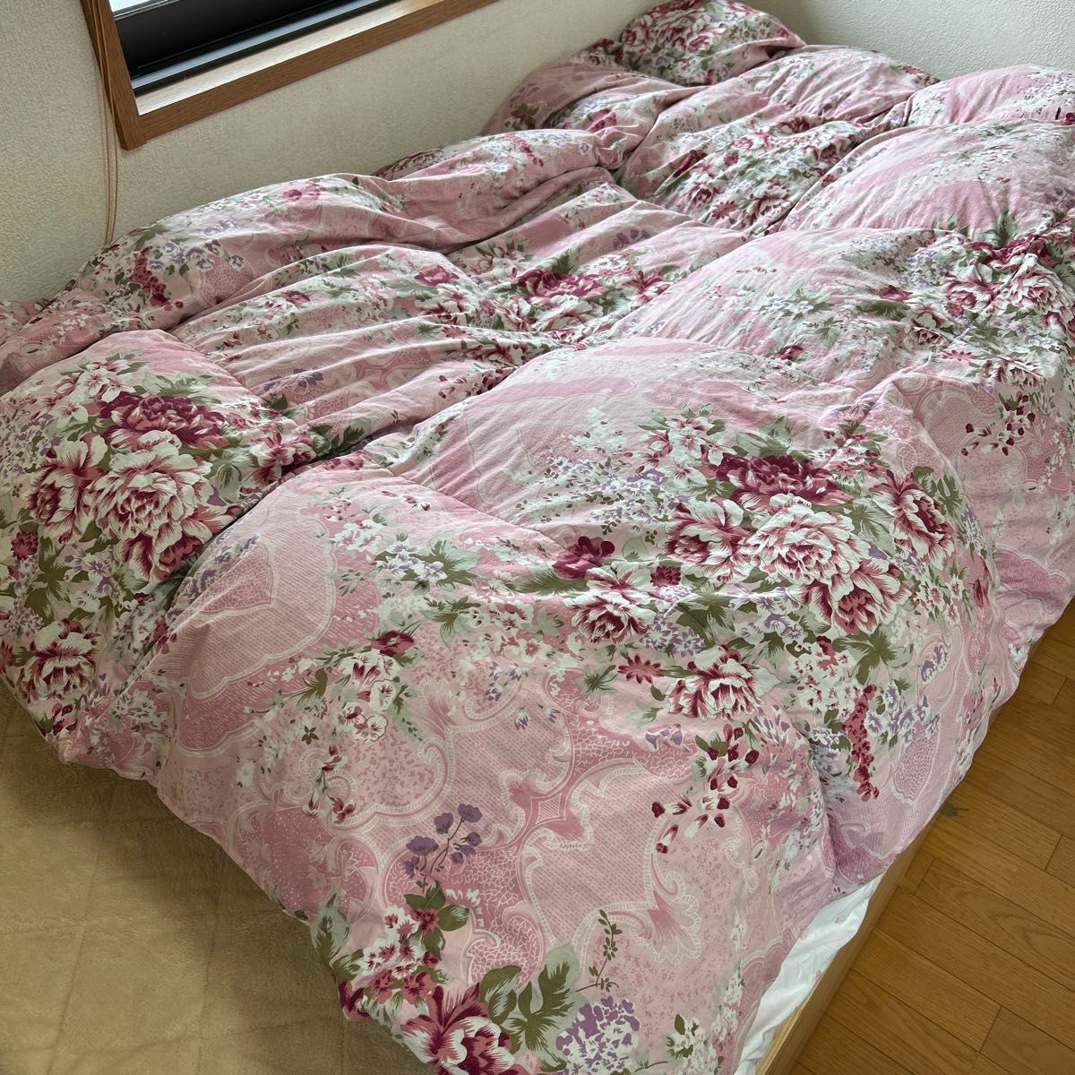 新品 未開封 モリリン 洗えるダウンケット2枚組 シングルセット ピンク