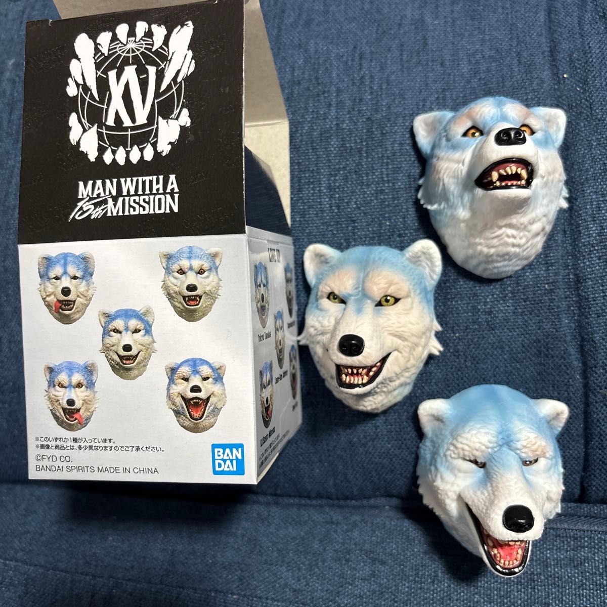 一番くじ MAN WITH A MISSION H賞 マンウィズ フェイスマグネット