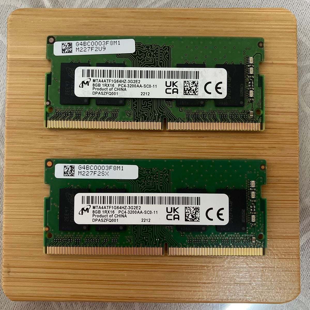 SAMSUNG DDR4 8GB PC4 3200AA メモリ 2枚セット 計16GB｜Yahoo!フリマ
