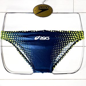 新品】asics AMA55T 競パン 青ロゴ ハイドロCD 競泳水着 2026年最新