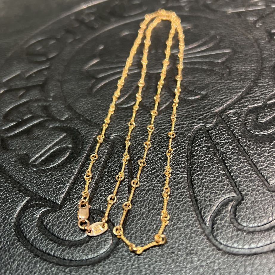 クロムハーツ22k ツイストチェーン20インチ NECKCHAIN T20 金無垢 GLD