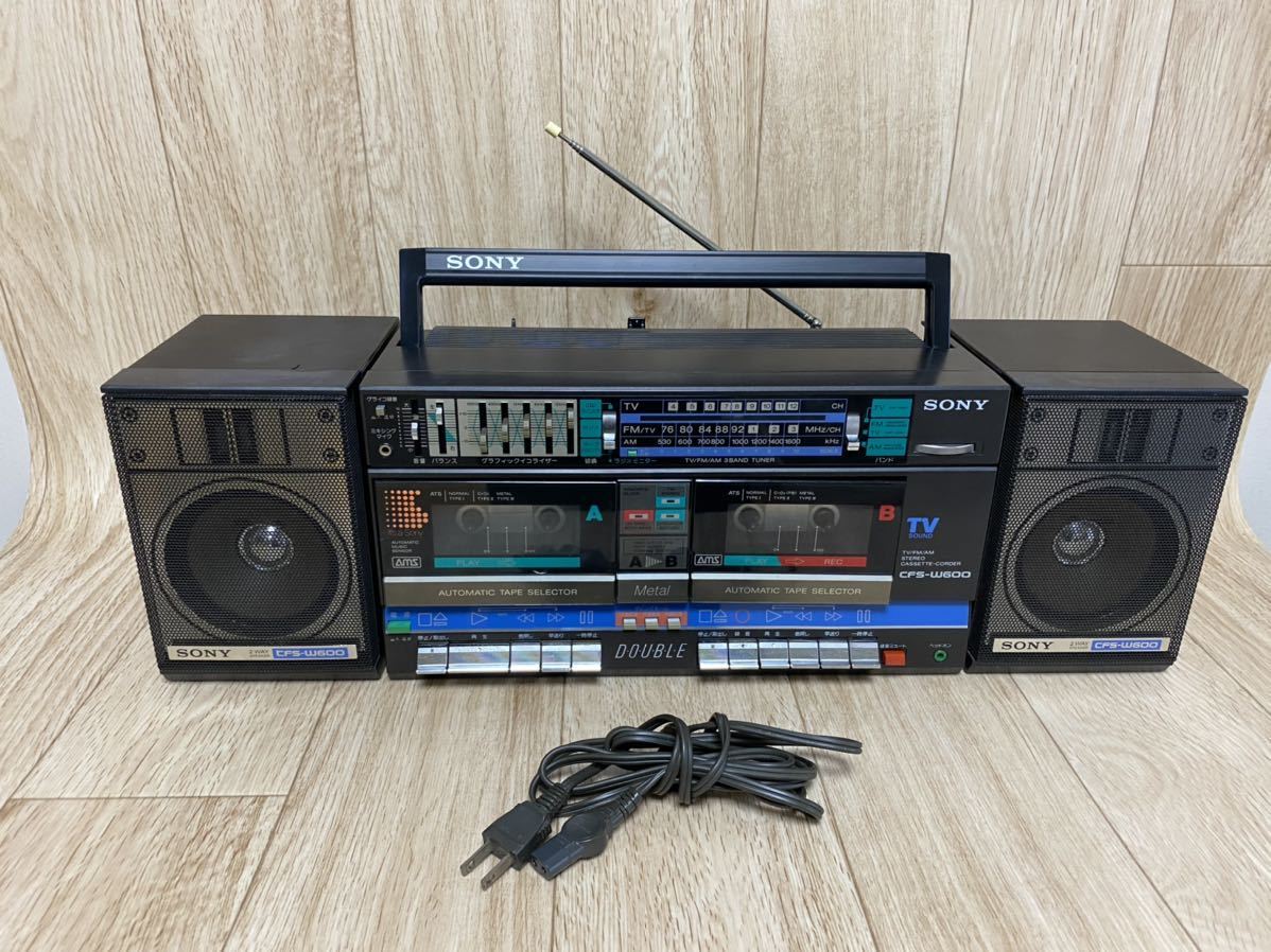 Yahoo!オークション - 中古 SONY CFS-W600 ラジカセ / 現状品 / ジャン