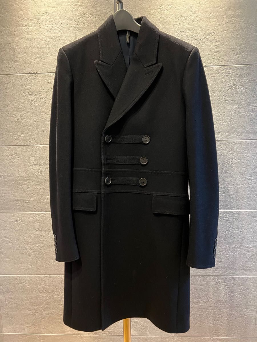 ディオールオム Dior HOMME ロングコート 44 黒 ブラック メンズ