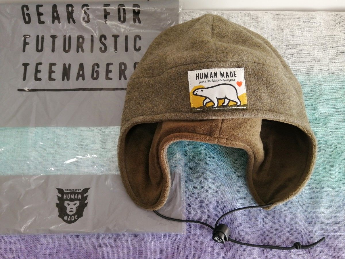 新品未使用HUMANMADE（ヒューマンメイド）】フリース イヤーフラップ