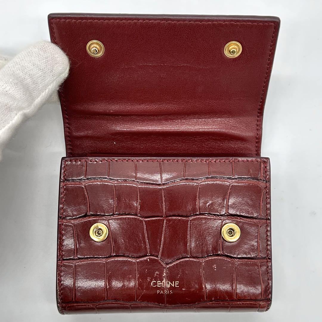 大特価 】CELINE セリーヌ スモールトリフォールド 三つ折り財布