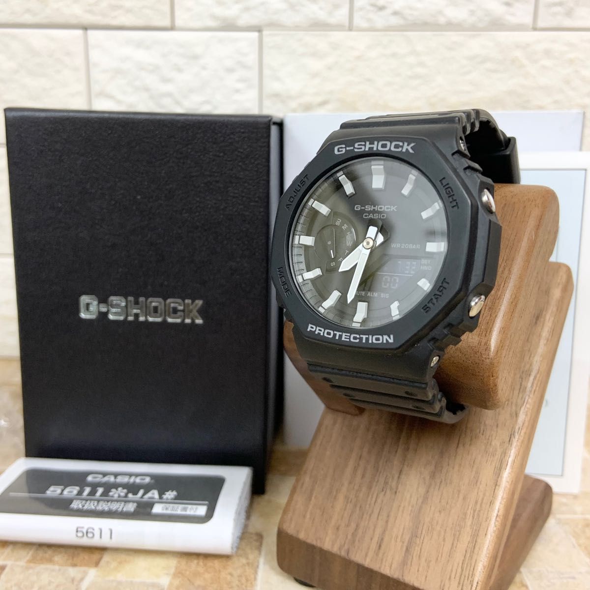 美品】G-SHOCK 5611 GA-2100 カシオーク 黒 新型 ブラック CASIO