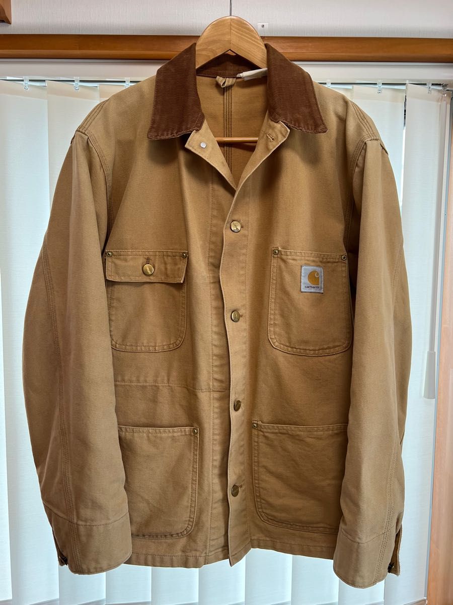 ビンテージ carhartt USA製 チョアコート 裏地無し カーハート