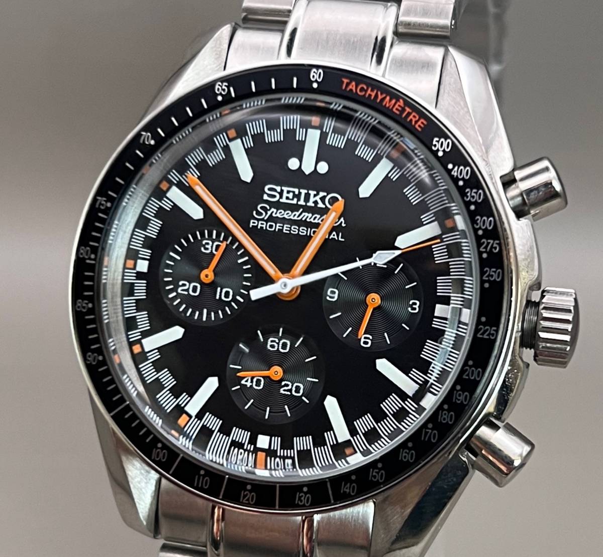 Yahoo!オークション - SEIKO MOD カスタム オレンジ針 VK63 クォーツ