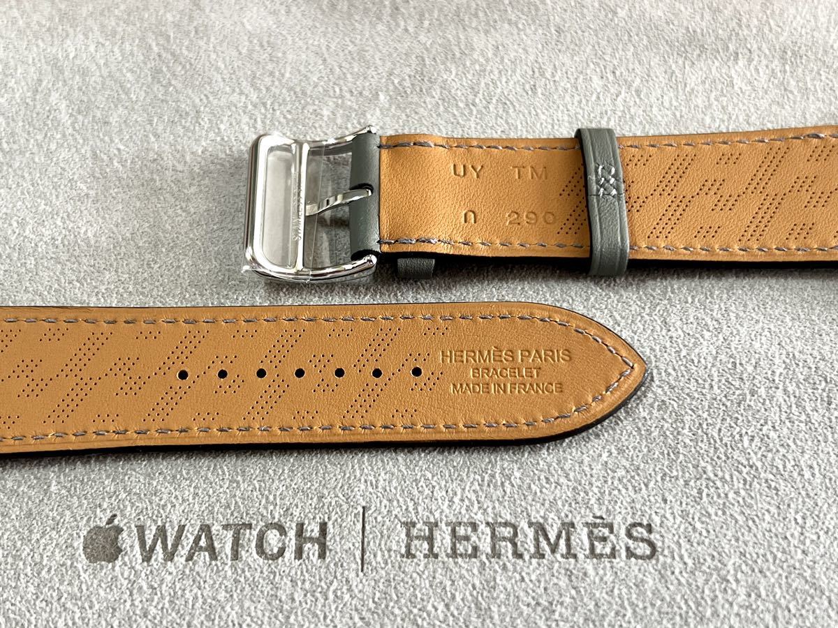未使用品 Apple watch HERMES H ディアゴナル グリ メイヤー 45mm 44mm