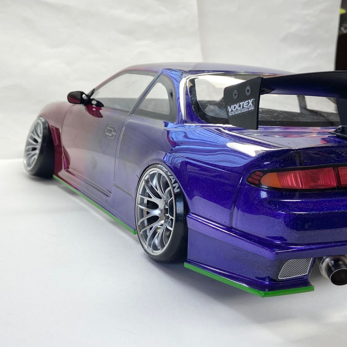 ヨコモ S14 シルビア ボディ ライトパーツ マフラー 付き｜Yahoo