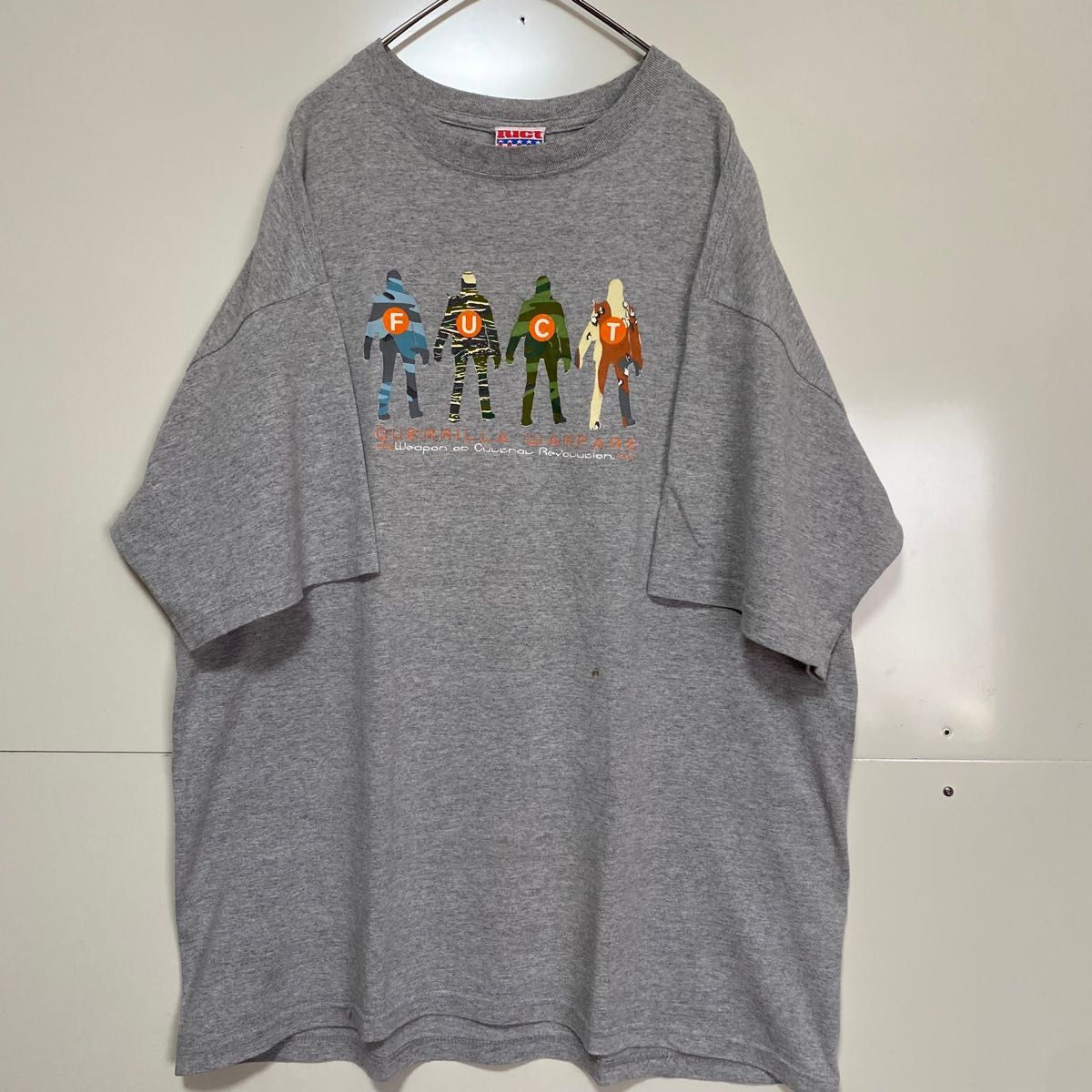 FUCT/ファクト 90s ビンテージ 初期タグ Tシャツ USA製 霜降りグレー