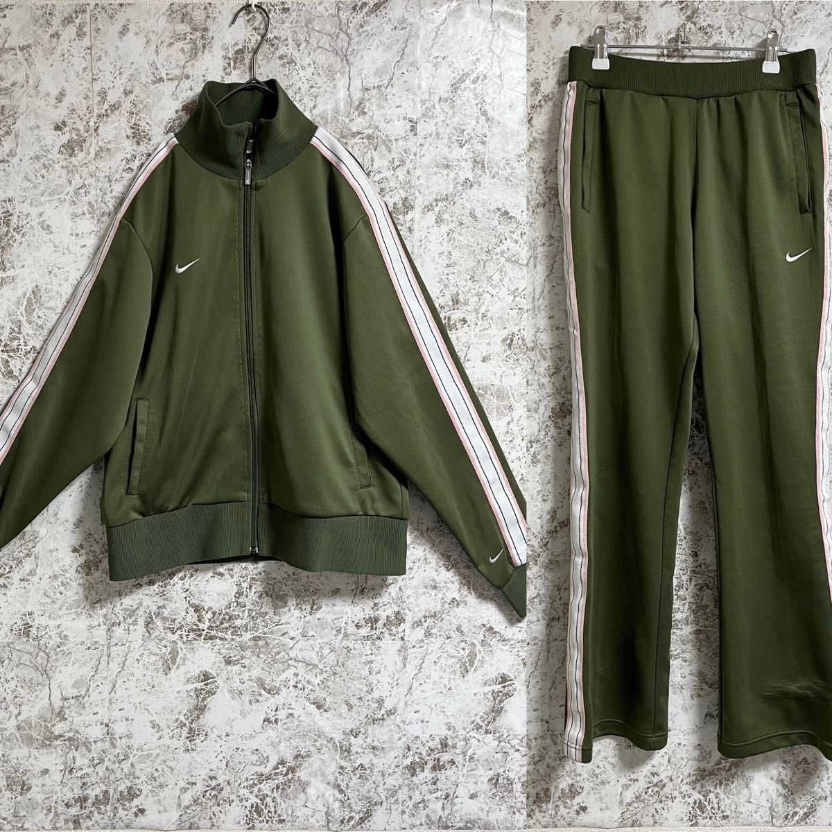 NIKE】 ナイキ ジャージ上下セット カーキ XL 大きいサイズ｜Yahoo