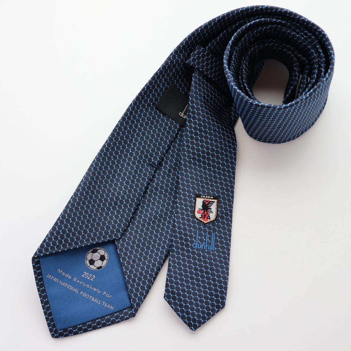 未使用 dunhill ダンヒル サッカー 2022年 JFA 日本代表 ネクタイ