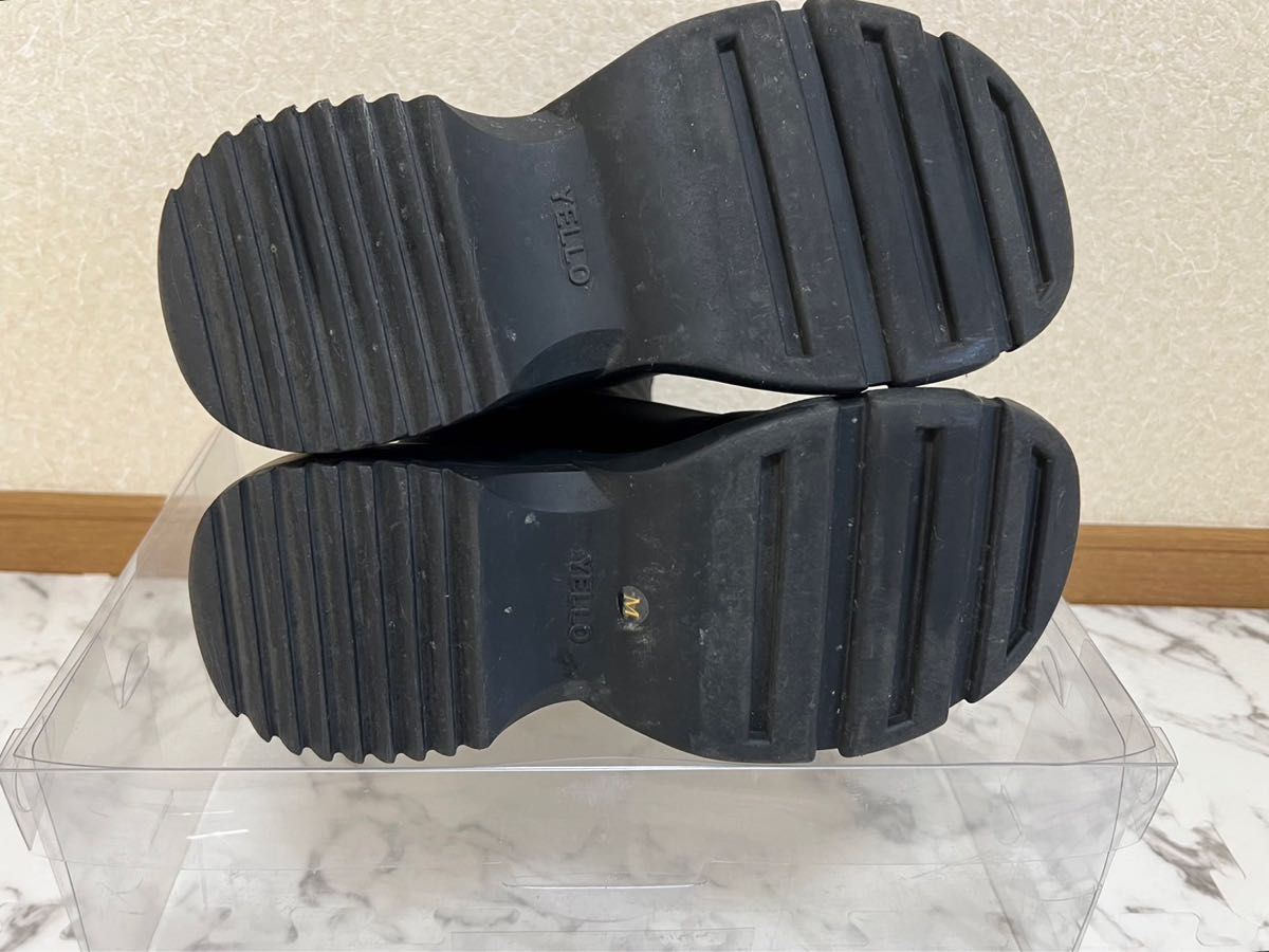 YELLO スニーカーブーツ ダブルソール Mサイズ BLACK｜Yahoo!フリマ