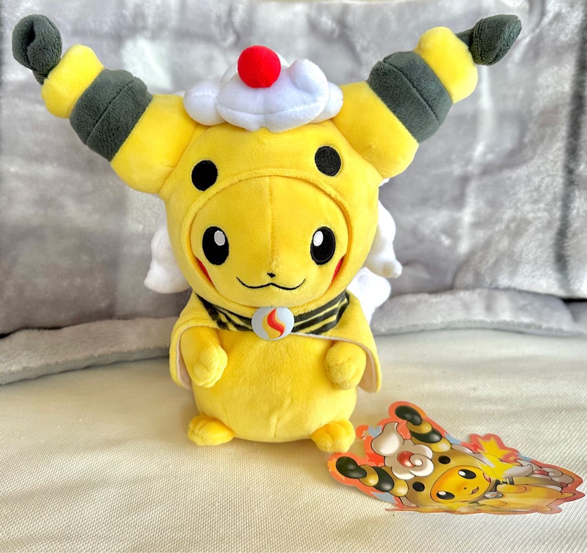 メガデンリュウのポンチョを着たピカチュウ ぬいぐるみ ポケモン