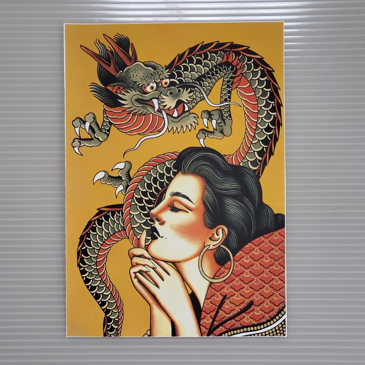 タトゥーフラッシュ風アートポスター 210×300mm 刺青 アメリカン