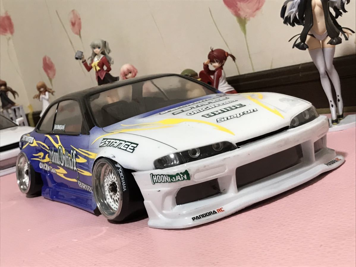 送料無料 1/10 日産 シルビア S14 前期 ドリフト LED付き ラジコン