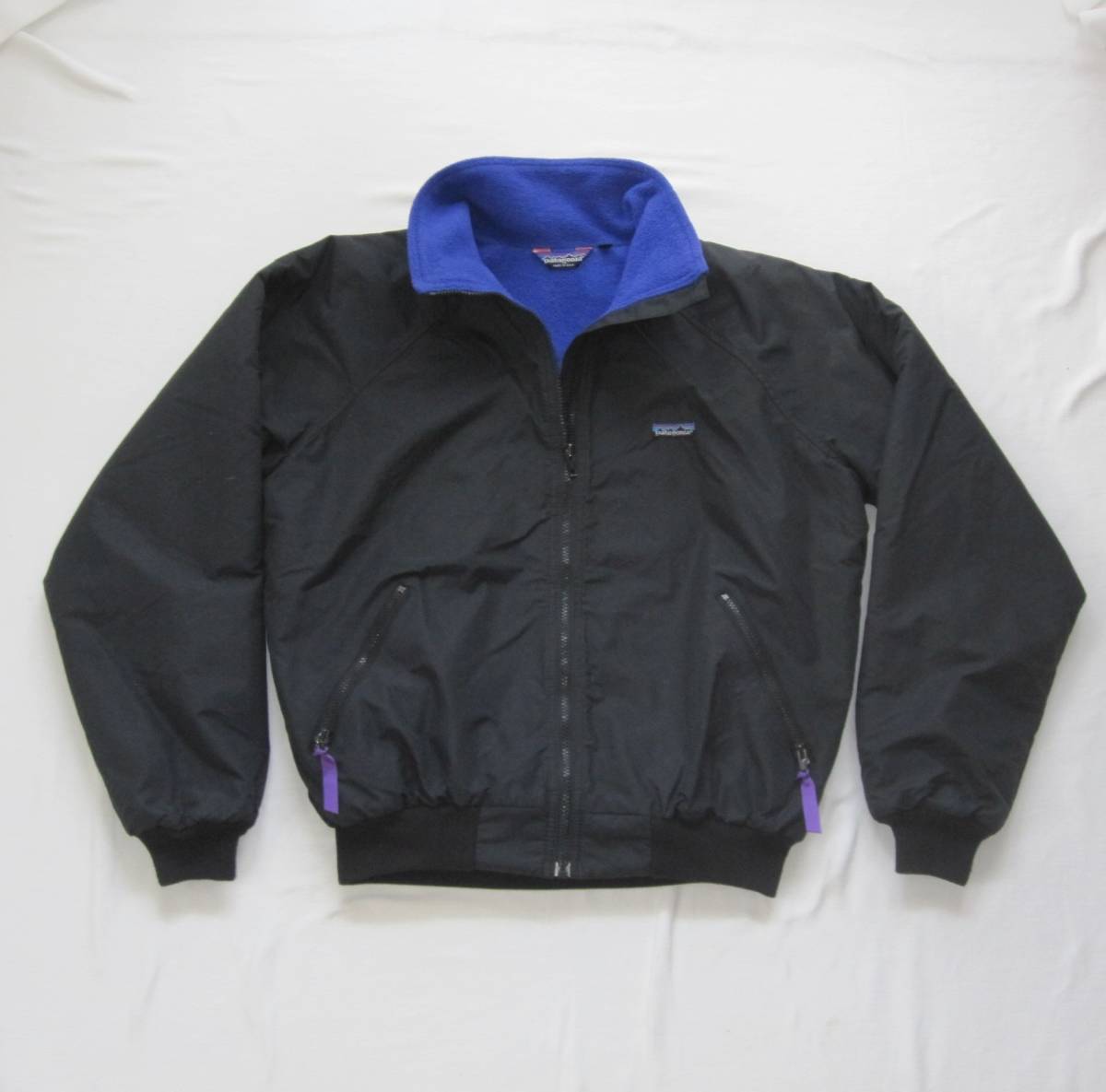 80s 三角タグ patagonia シェルドシンチラジャケット 黒 (L