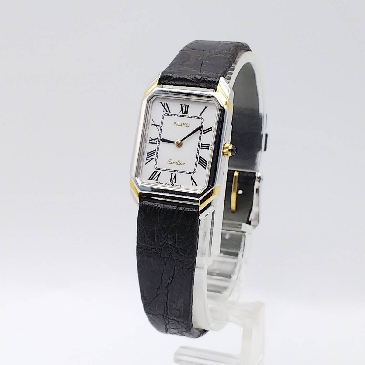 送料無料【電池交換済】 セイコー SEIKO エクセリーヌ EXCELINE コンビ