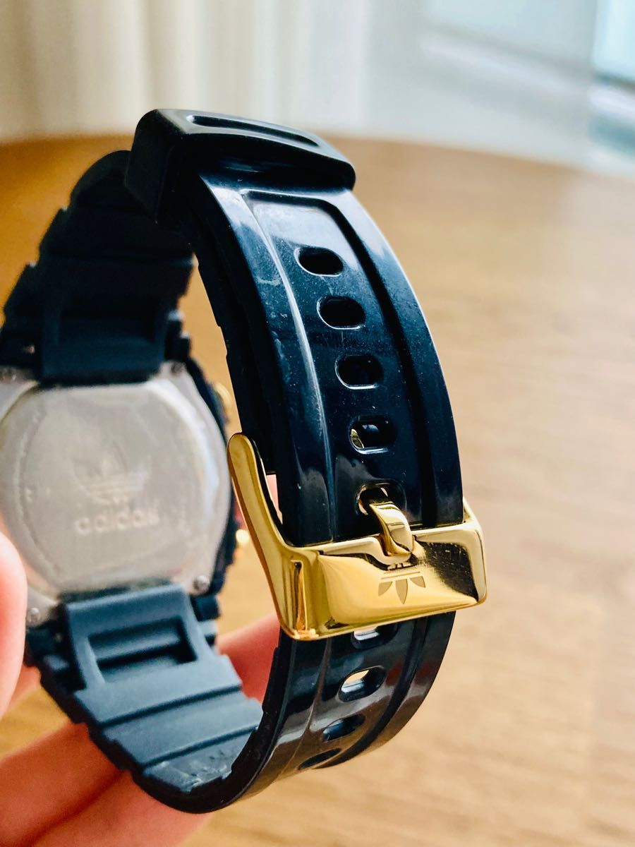 adidasアディダス CANDY ADH1572 黒金 デジタル腕時計｜Yahoo!フリマ
