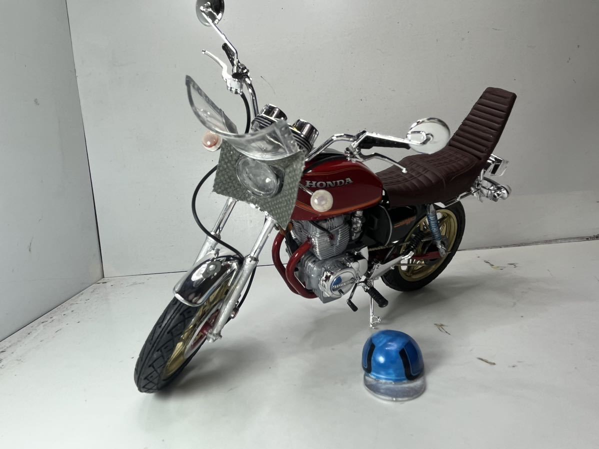 1/12 プラモデルHONDAホークⅡ「バブ」「カスタム」塗装済み完成品