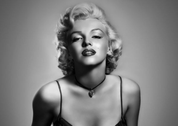 Yahoo!オークション - マリリンモンロー Marilyn Monroe モノクロ 絵画