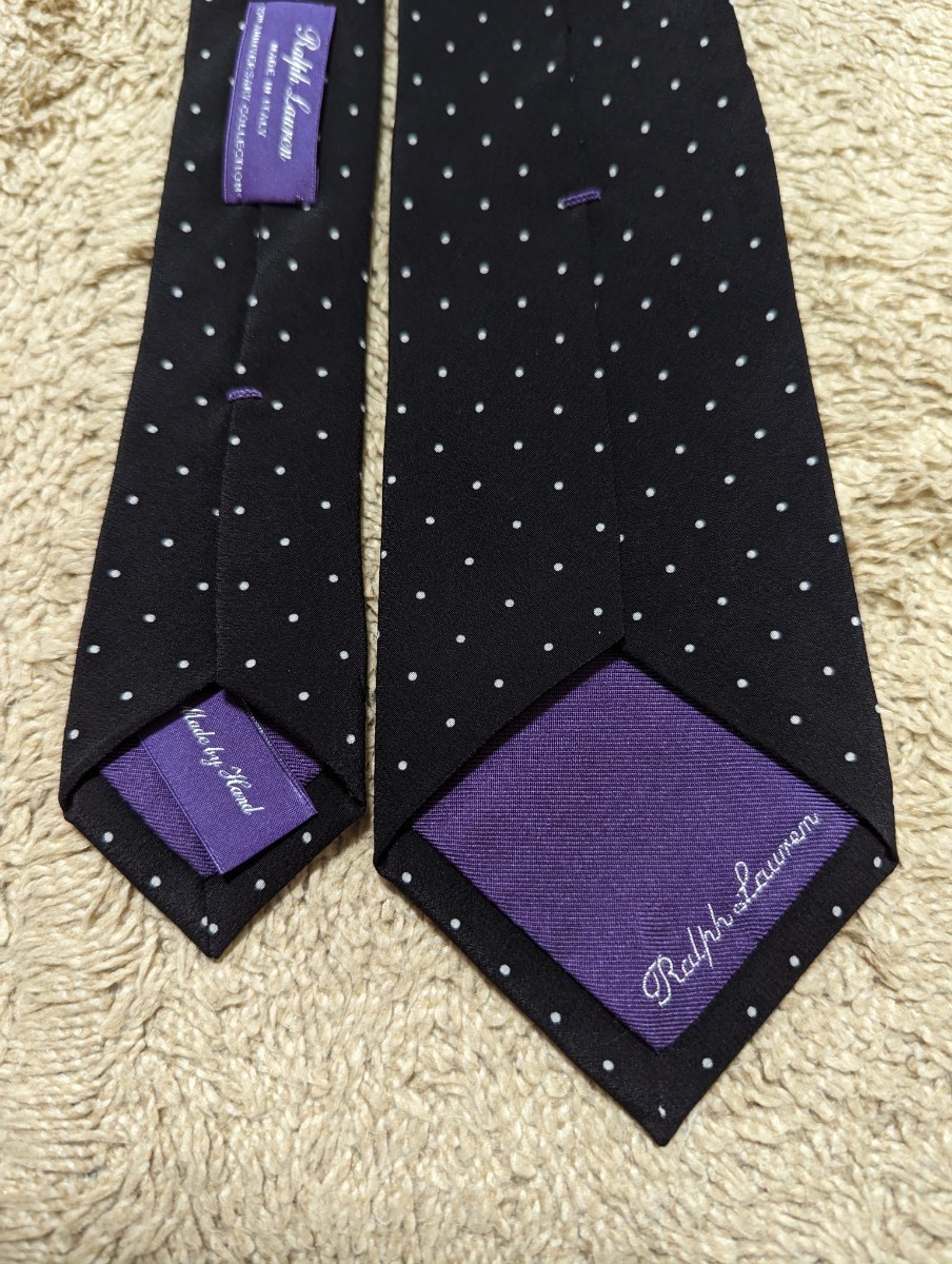 美品 Ralph Lauren Purple Label ラルフローレン ネクタイ パープル
