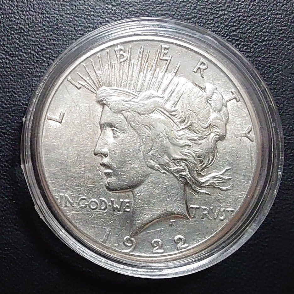 1922年ピースダラー アメリカ銀貨 silver900 比重10 1 本物｜Yahoo