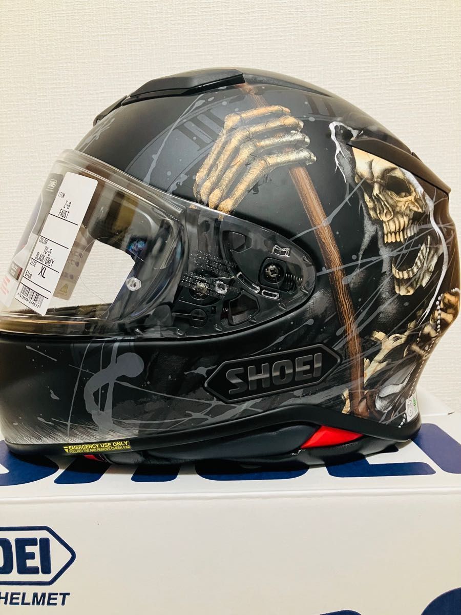 値下げ 限定品 廃盤モデル 美品 SHOEI Z-8 FAUST ファウスト XLサイズ