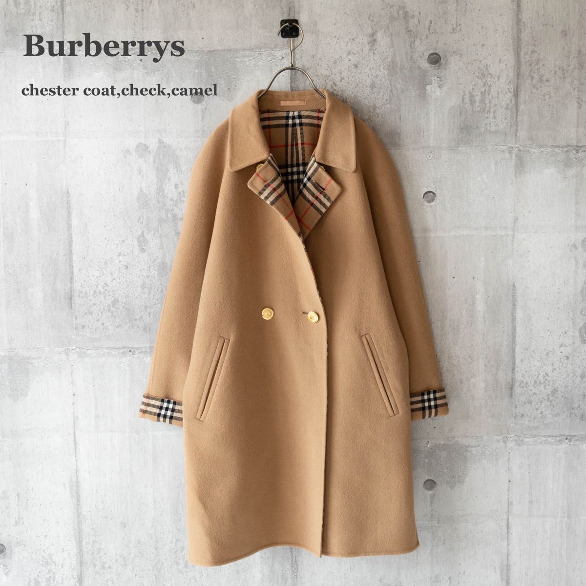 Burberrys】バーバリーズ チェスターコート 裏地総ノバチェック