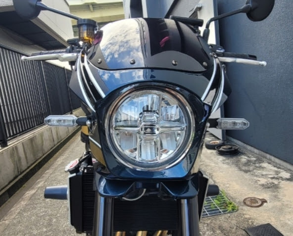 Kawasaki Z900RS ビキニカウル 青玉虫カラー キャンディトーンブルー