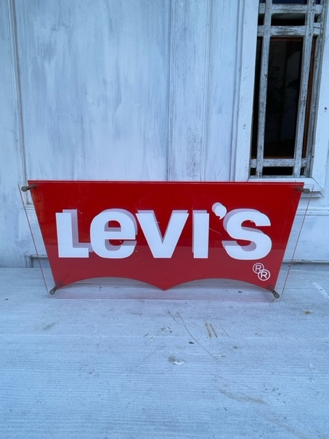 Levi's リーバイス 看板 店舗用 リーバイス 中古品 年代物 レア 送料